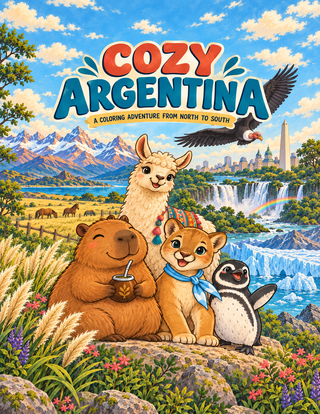 Animal friends exploring Argentina